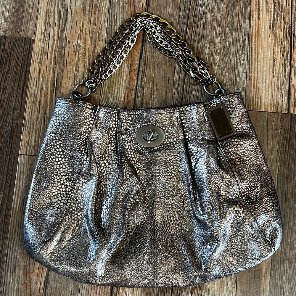 🌟 Coach Metallic Chain Purse 🌟